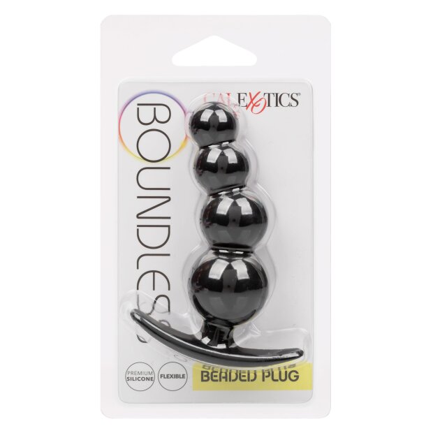 CalExotics Boundless Beaded Plug Analplug Schwarz ⌀ 3,25 cm