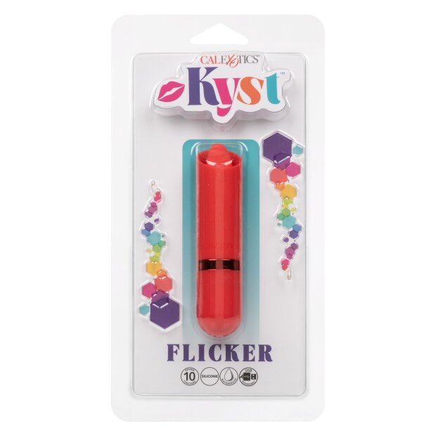 CalExotics Kyst Flicker Mini Vibrator Rot 9,5 cm ⌀ 2,5 cm