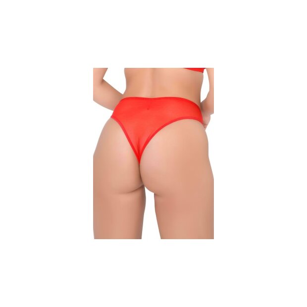 Hiphugger with ruched back Red L/XL