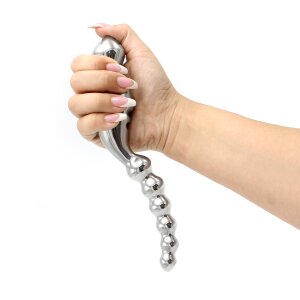 Curve Steel Dildo Ridges 22 cm