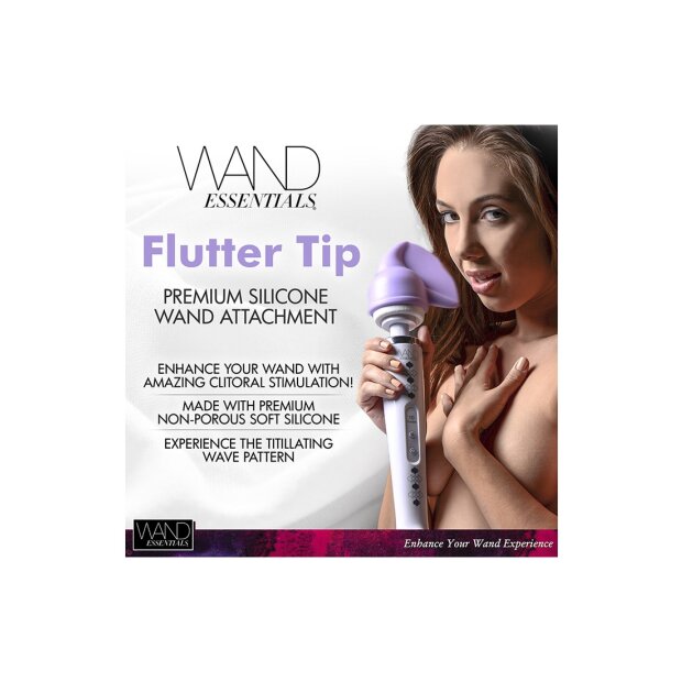 Wand Essential Flutter Tip massage wand attachment pastel purple