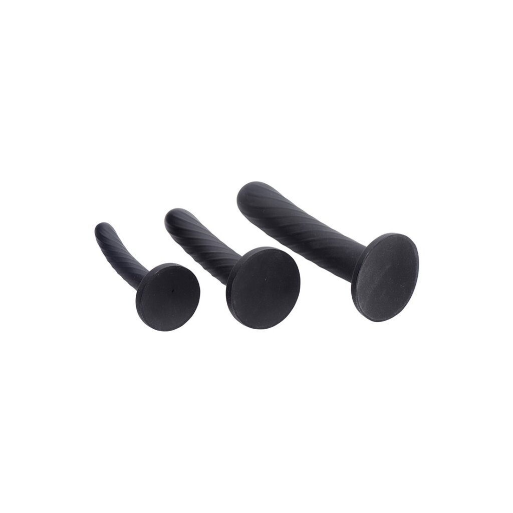 XR Brands Umschnalldildo Silikon 3er Set Schwarz 3 Teilig, 40,95 XR Brands Umschnalldildo Silikon 3er Set Schwarz 3 Teilig, 40,95