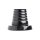 Giant Ribbed Anal Cone Black 8,9 cm