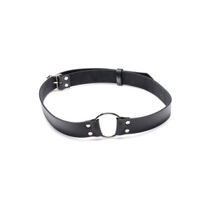 XR Brands leather strap dildo strap for chairs black