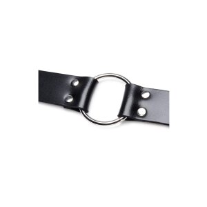 XR Brands leather strap dildo strap for chairs black