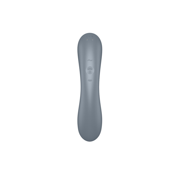 Satisfyer Curvy Trinity 1 Druckwellen Vibrator Grau 17 cm ⌀ 4 cm