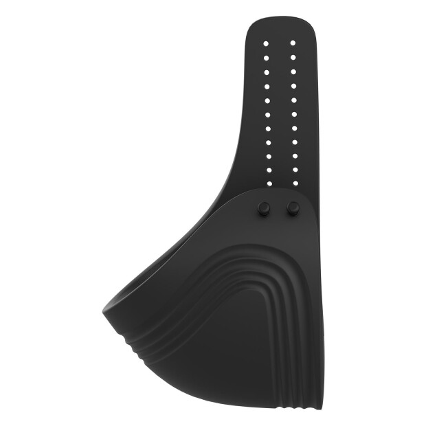 Ramrod Adjustable Vibrating Cockring With Remote Black