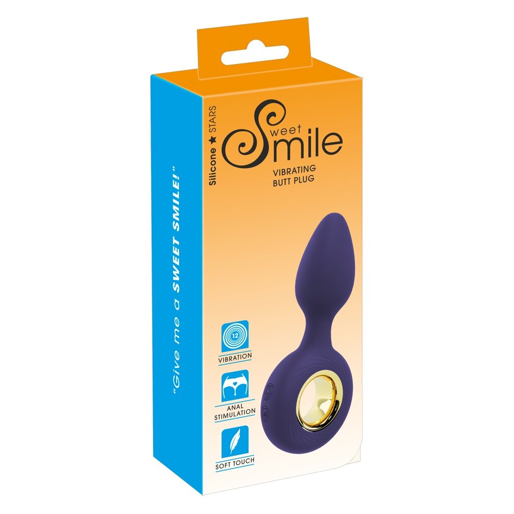 Sweet Smile Vibrating Butt Plug, 22,95