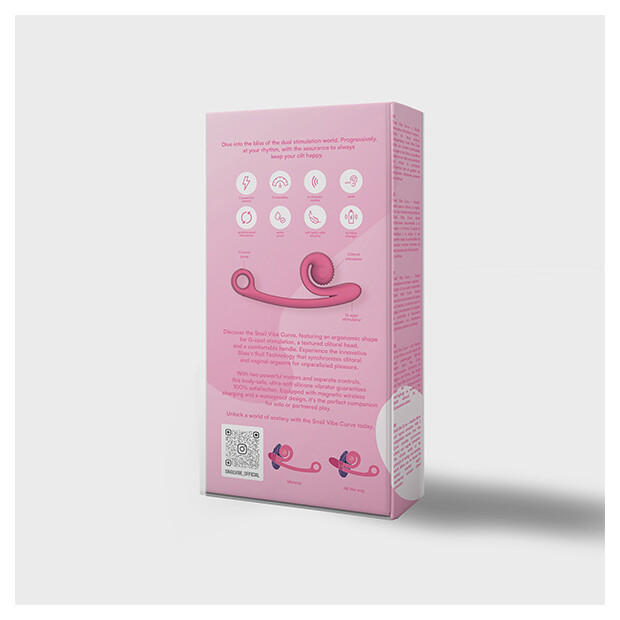 Snail Vibe Curve Vibrator Pink