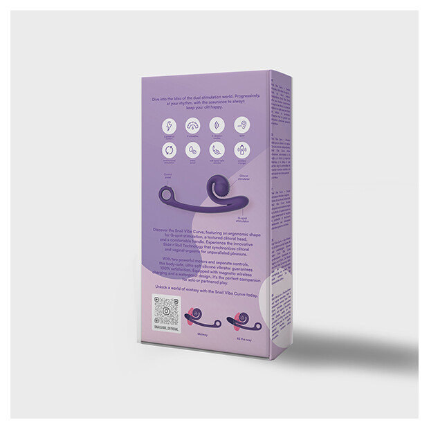 Snail Vibe Curve Vibrator Purple