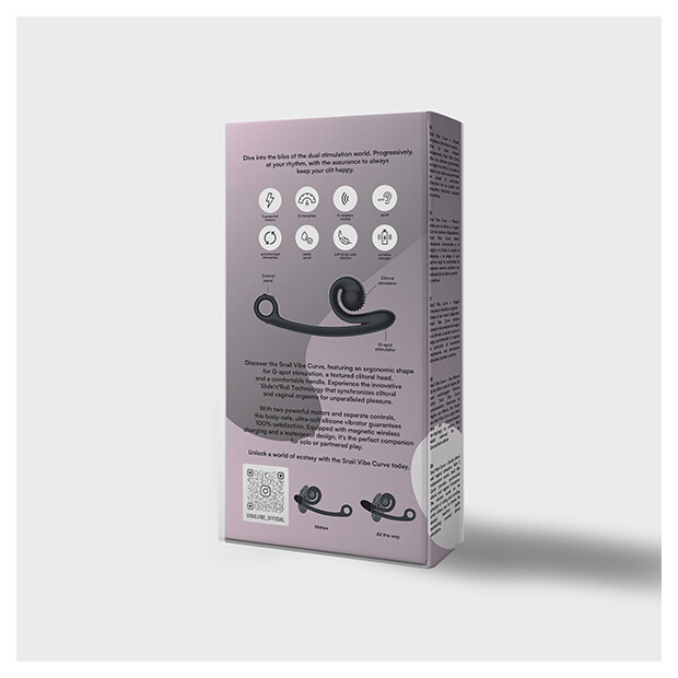 Snail Vibe Curve Vibrator Black