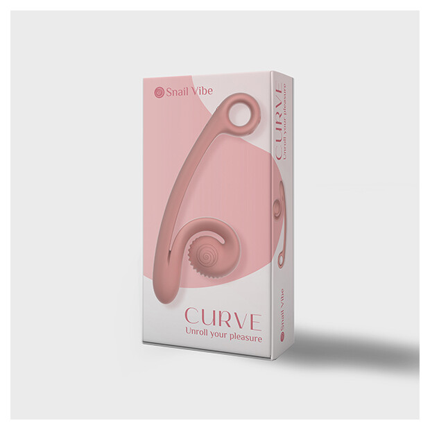 SNAIL VIBE Curve Vibrator Rosa 14 cm