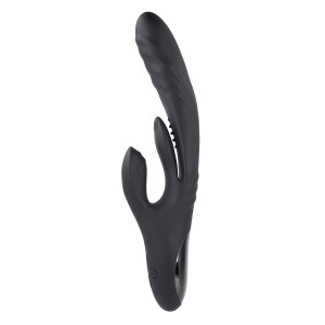Playboy Rapid Rabbit Vibrator Schwarz 26,3 cm
