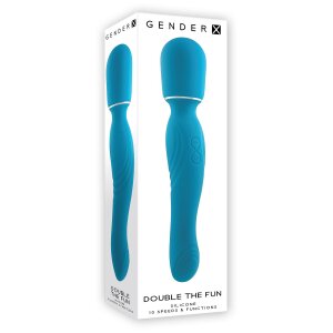 Gender X Double The Fun Wand Massager Blau 26,6 cm