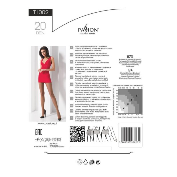 Passion Strumpfhose schwarz 20 DEN 2