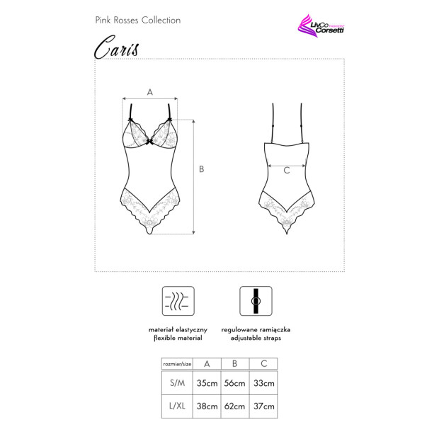 LivCo Corsetti Fashion Caris body black-purple S/M