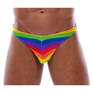 Mens Thong Rainbow XL