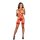 CoFashion Lingerie Raacing body plus stocking rot L/XL