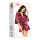 Beauty Night Fashion Summer peignoir & thong burgunder S/L