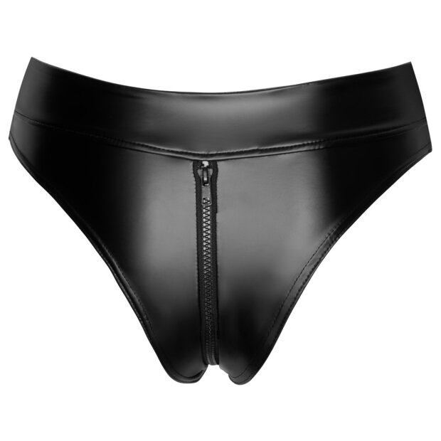 Noir Slip mit Zip S