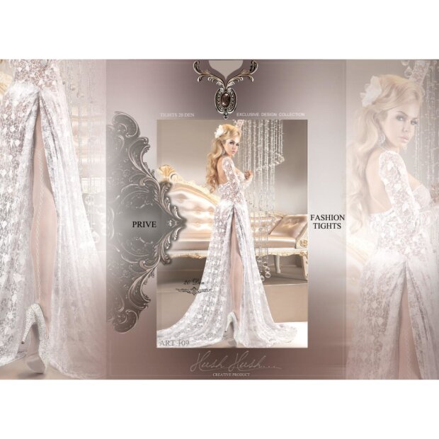 Ballerina Strumpfhose weiß 20den