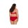 Axami Plus Size bra red