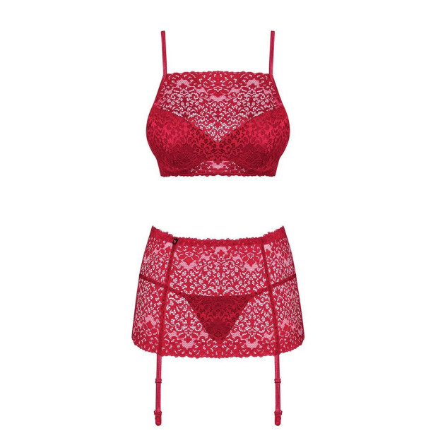 Obsessive Lividia 3pcs set red
