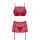 Obsessive Lividia 3pcs set red