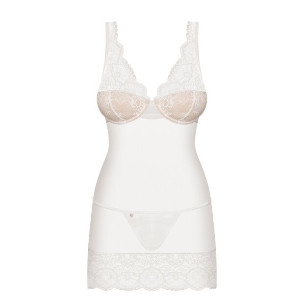 Obsessive chemise & thong white