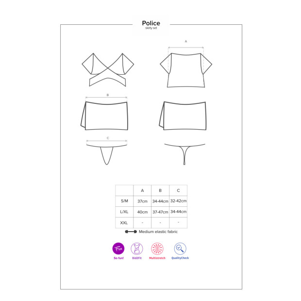 Obsessive Police uniform black