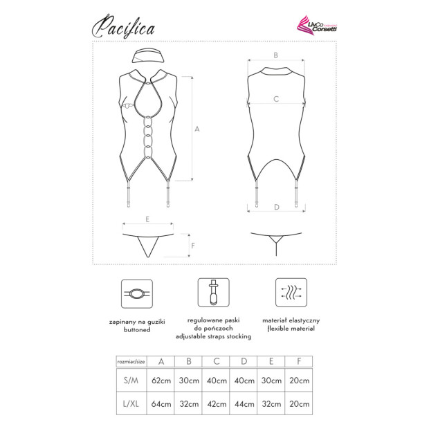 LivCo Corsetti Fashion Pacifica costume blue