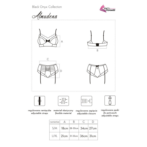 LivCo Corsetti Fashion Almudena 2pcs set black