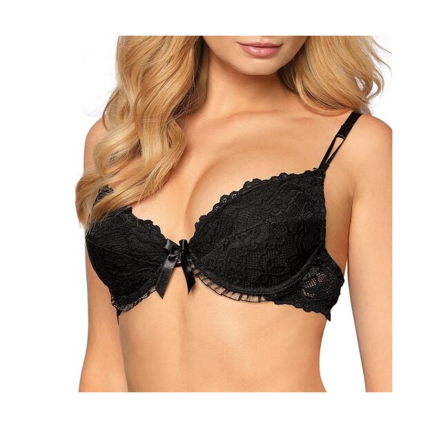 Róza Carmen push-up bra black