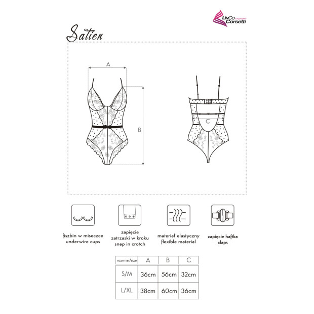 LivCo Corsetti Fashion Satien body black