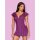 Obsessive Moketta chemise & thong purple