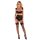 LivCo Corsetti Fashion Irissan 4pcs set with garter belt and stockings black