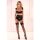 LivCo Corsetti Fashion Irissan 4pcs set with garter belt and stockings black