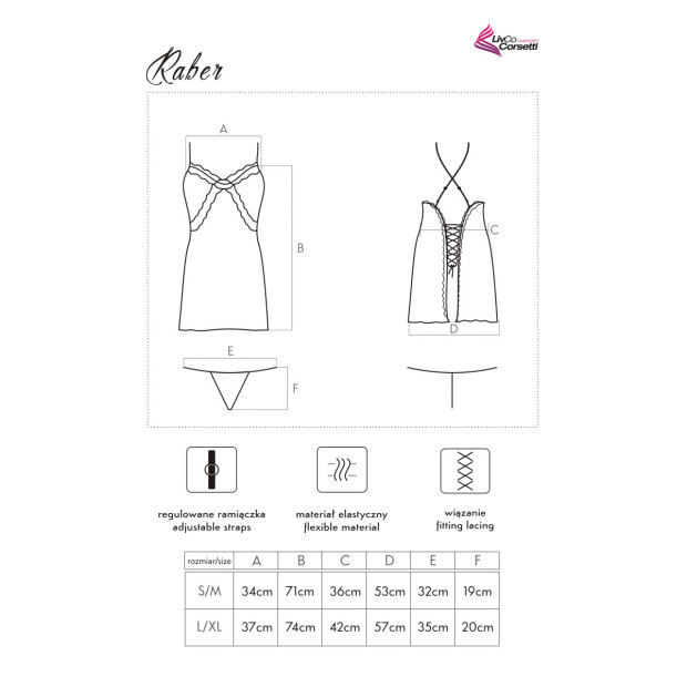 LivCo Corsetti Fashion Raber chemise & thong gold