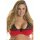 Axami Plus Size bra red-black