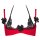 Axami Plus Size bra red-black