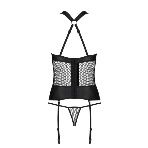 Passion Amanda corset & thong black