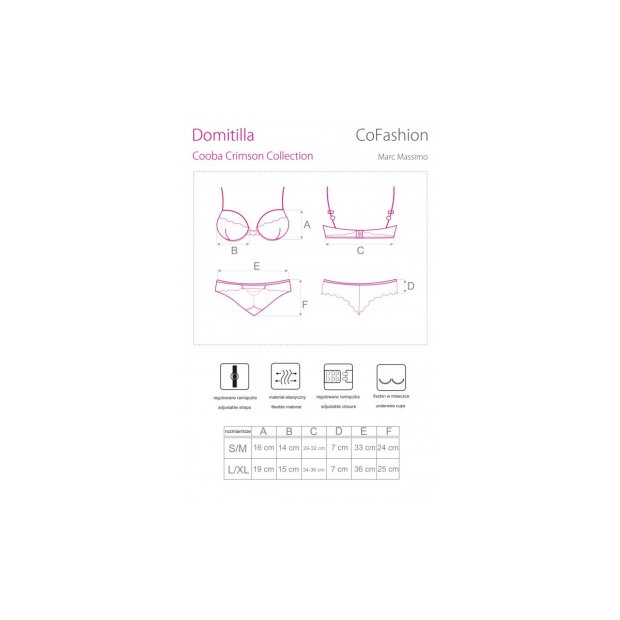 CoFashion Lingerie Domitilla BH-Set rot