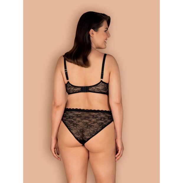 Obsessive Laurise 2pcs set black Size Plus