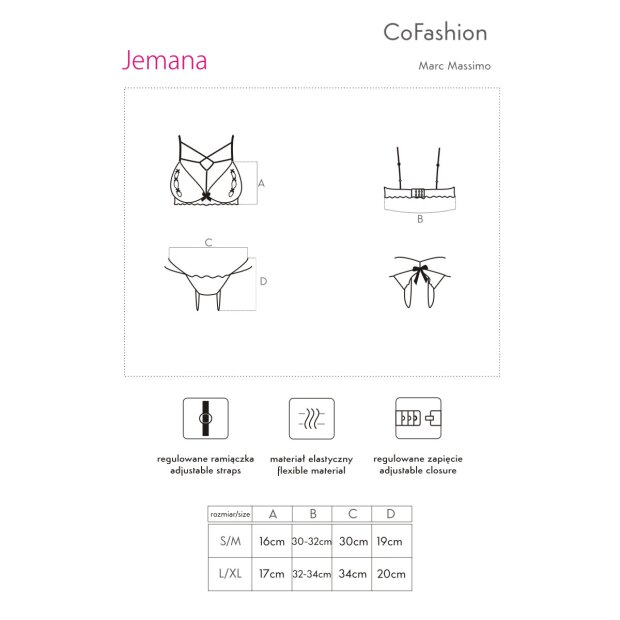 CoFashion Lingerie Jemana set schwarz