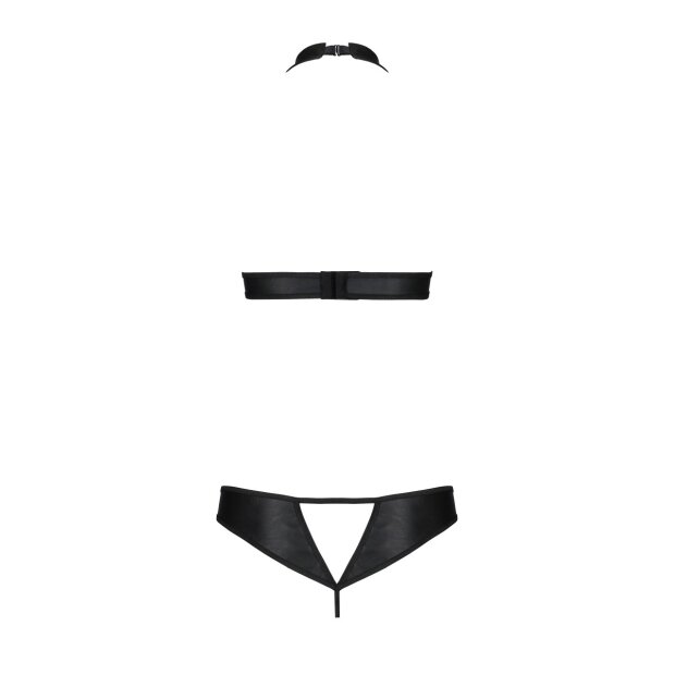 Passion Malwia 2pcs set with open bra black