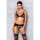 Passion Miley 3pcs set with open bra black
