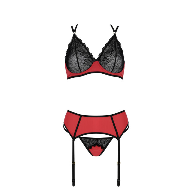 Casmir Magnolia 3pcs set red-black