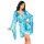 Beauty Night Fashion Samira peignoir & thong turquoise