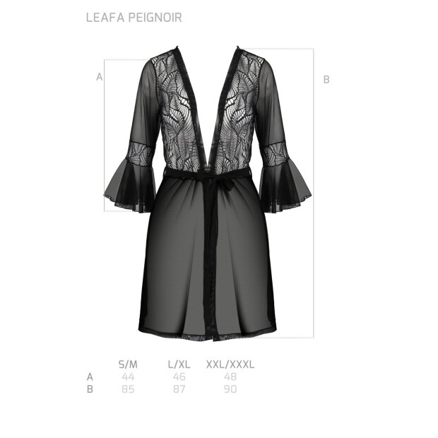 Passion ECO Leafa peignoir black