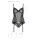 Passion ECO Selaginella corset & thong black